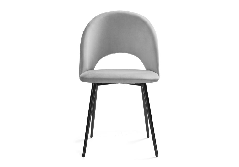 Стул на металлокаркасе Ирре confetti silver серый / черный