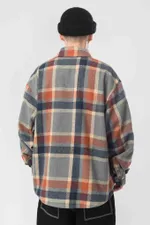 Рубашка Codered Harbor Wide Серый/Нэви/Рыжий/Бежевый Светлый