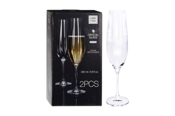 Набор из 2х бокалов для шампанского Garda Decor SR4000100