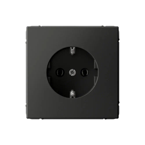 Art Gallery розетка с заземлением, 16А, механизм, быстрозажим. клем., Базальт