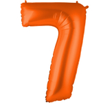 Шар фольгированный Цифра 7 101 см (Оранжевый)