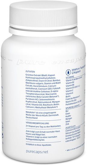 Pure Encapsulations Кожа-волосы-ногти 180 шт