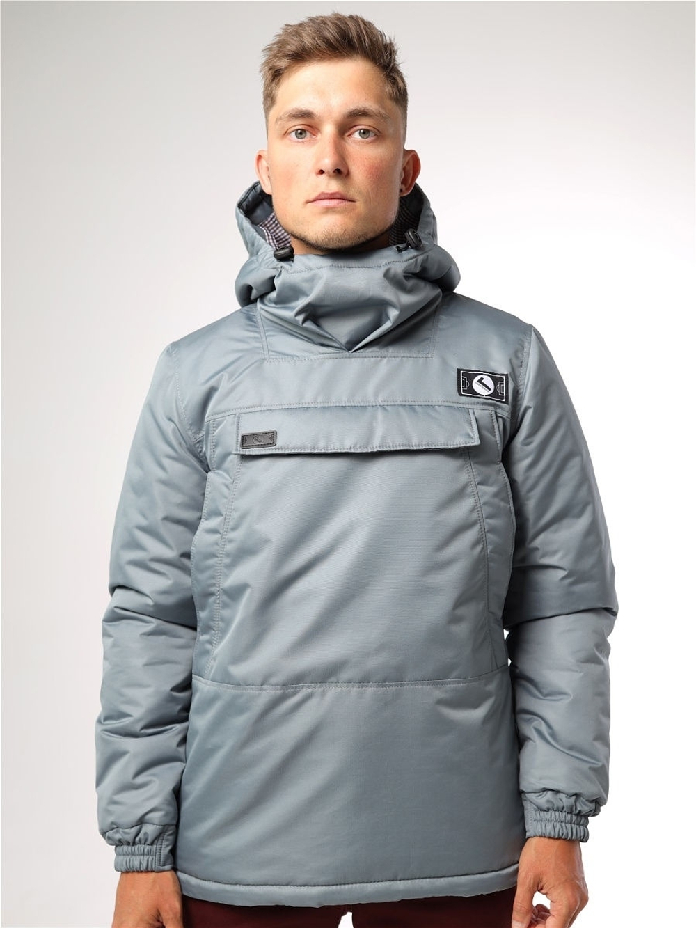 Анорак зимний мужской Город Горький серый