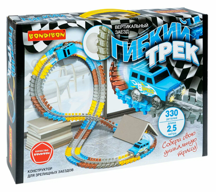 Детская игрушка Гибкий трек "Вертикальный заезд" Bondibon