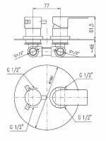 Смеситель для душа Rav-Slezak VLTAVA VT486KCMAT