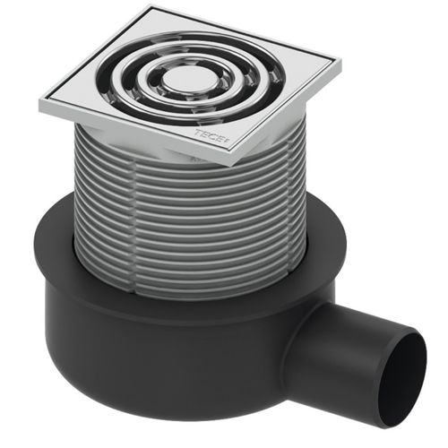 Душевой канал трап TECE TECEdrainpoint S50 (3601050) низкий горизонтальный, матовый хром