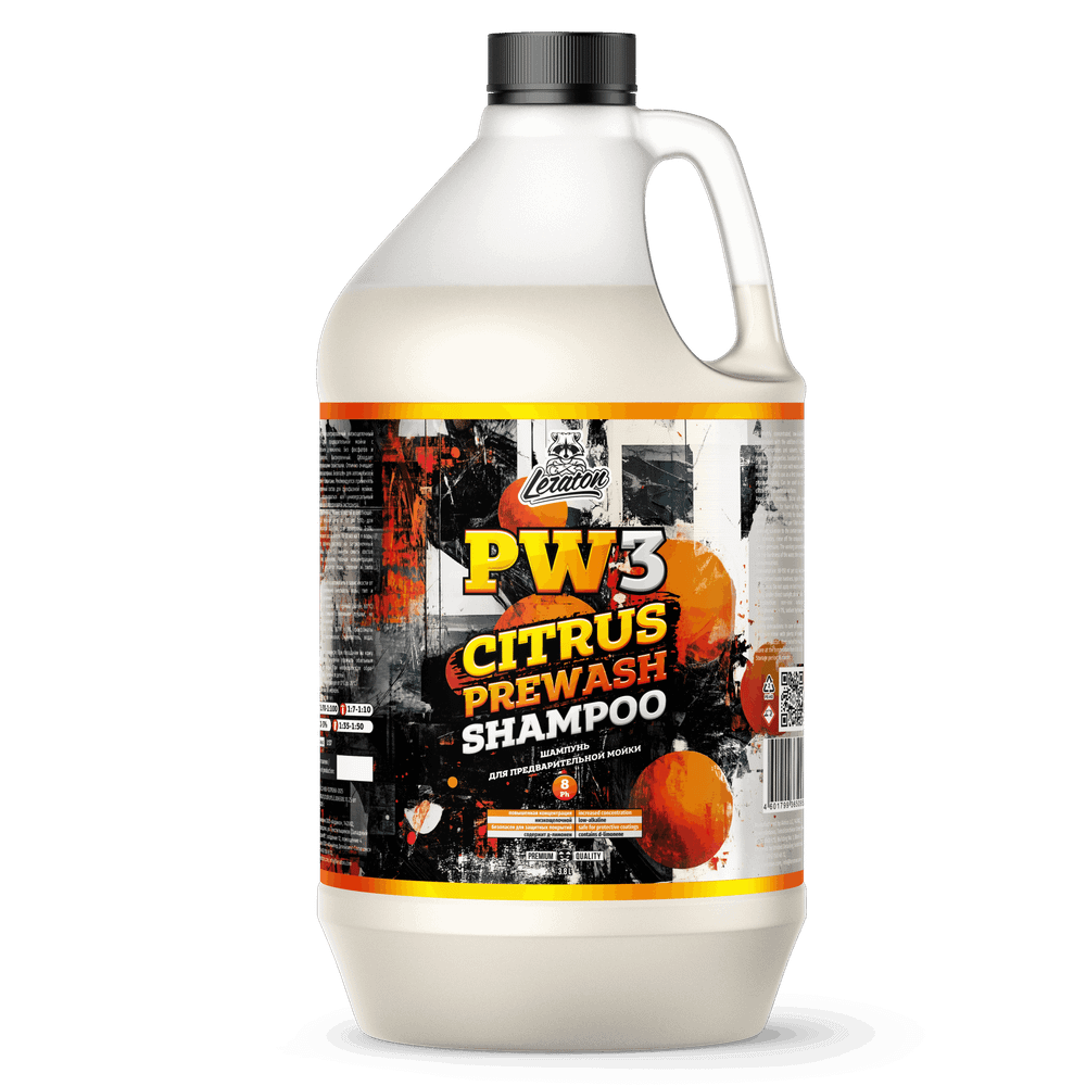 LERATON PW3 Цитрусовый шампунь для предварительной мойки 3,8л
