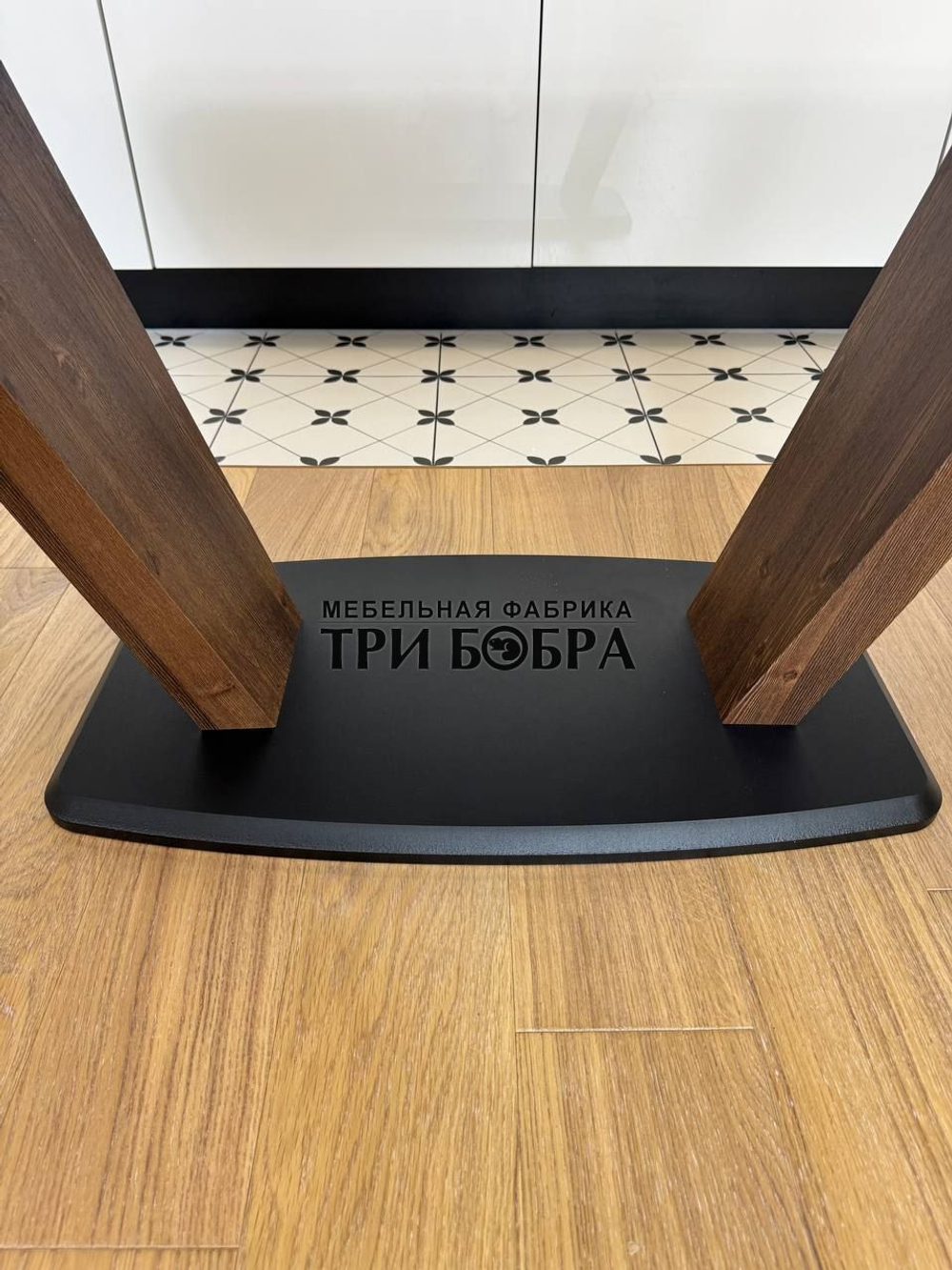 Кухонный раздвижной стол "Прадо", черный мрамор