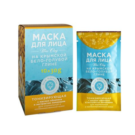 Маска Тонизирующая для нормальной и комбинированной кожи, ТМ Мануфактура Дом Природы