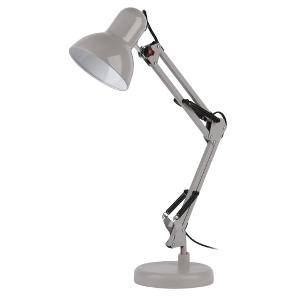 Настольный светильник ЭРА N-214-E27-40W-GY серый | Настольные светильники под лампу