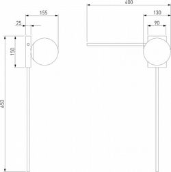 Бра Eurosvet Fredo 40034/1 золото