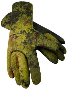 Перчатки Aquateam Anatomic Jako 7 мм ультраспан/открытая пора зеленый камуфляж