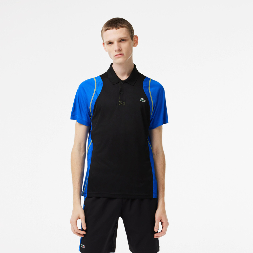 Мужское теннисное поло Lacoste Polo Men - Black, Blue