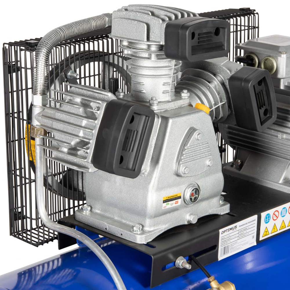 OPT-302058 Компрессор поршневой, 580 л/мин, 3 КВт, 380 В, ресивер 200 л