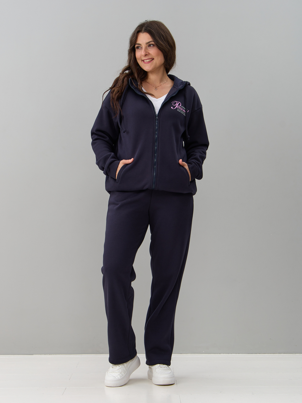 Костюм с брюками КБис-055/антрацит-п