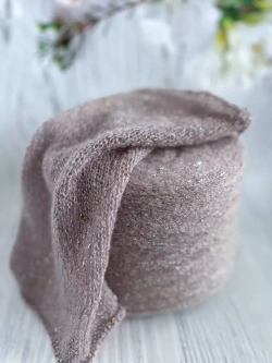 Пряжа для вязания с Мохер с люрексом Люмия