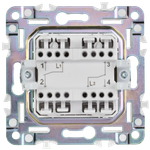 SKANDY Выключатель 2-клавишный проходной 10А SK-V05Sh шампань IEK