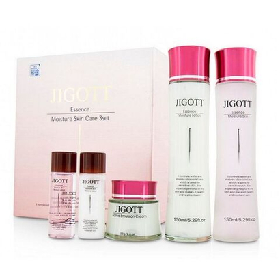 Jigott Essence Moisture Skin Care 3 Set набор увлажняющий с аллантоином и гиалуроновой кислотой