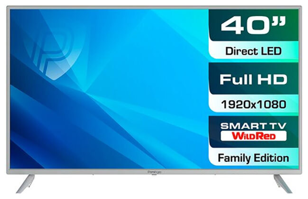 Телевизор Prestigio 40" PTV40SS06Y_CIS_ML  серебристый