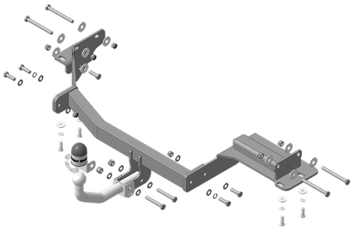 Фаркоп Motodor Hyundai Palisade с 2020 г (оцинк. Шар) арт.90914-A