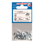 ГАЙКА С ФЛАНЦЕМ СТРОЙБАТ DIN 6923 М6 15ШТ 335130