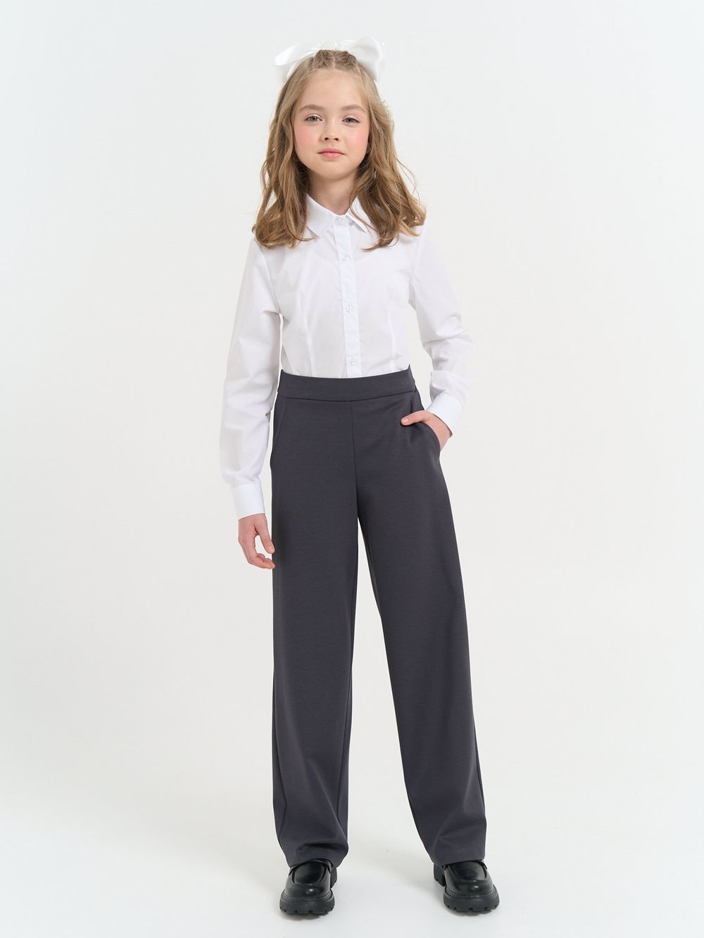 Брюки "Графит" для девочки 7+
