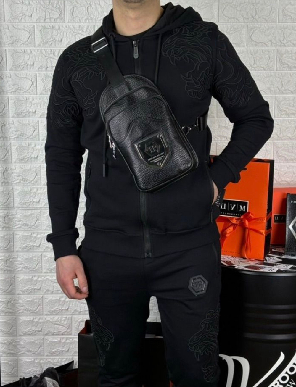 Сумка через плечо Philipp Plein премиум