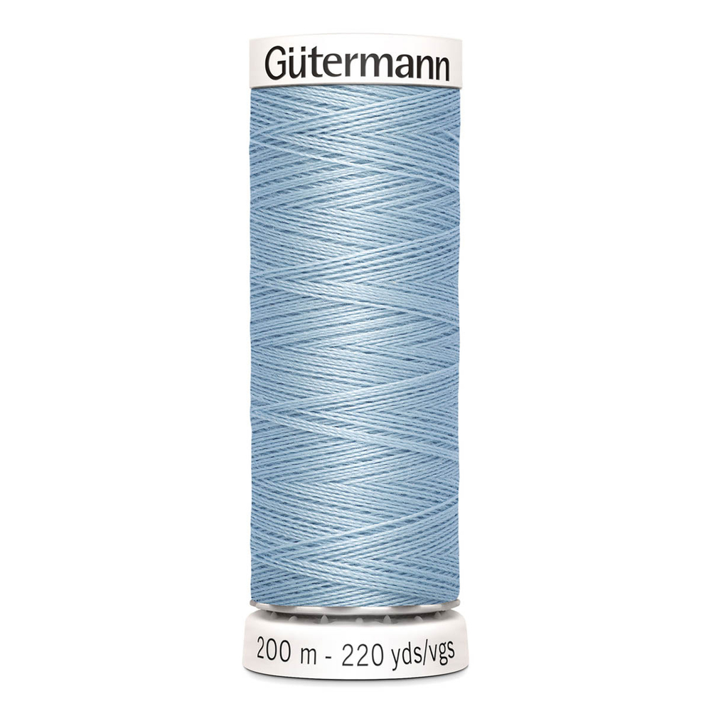 01 Нить Sew-All 100/200 м для всех материалов, 100% полиэстер Gutermann 748277 (075 бледно-джинсовый)