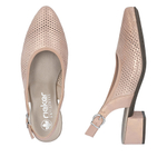 Женские босоножки Rieker розовые