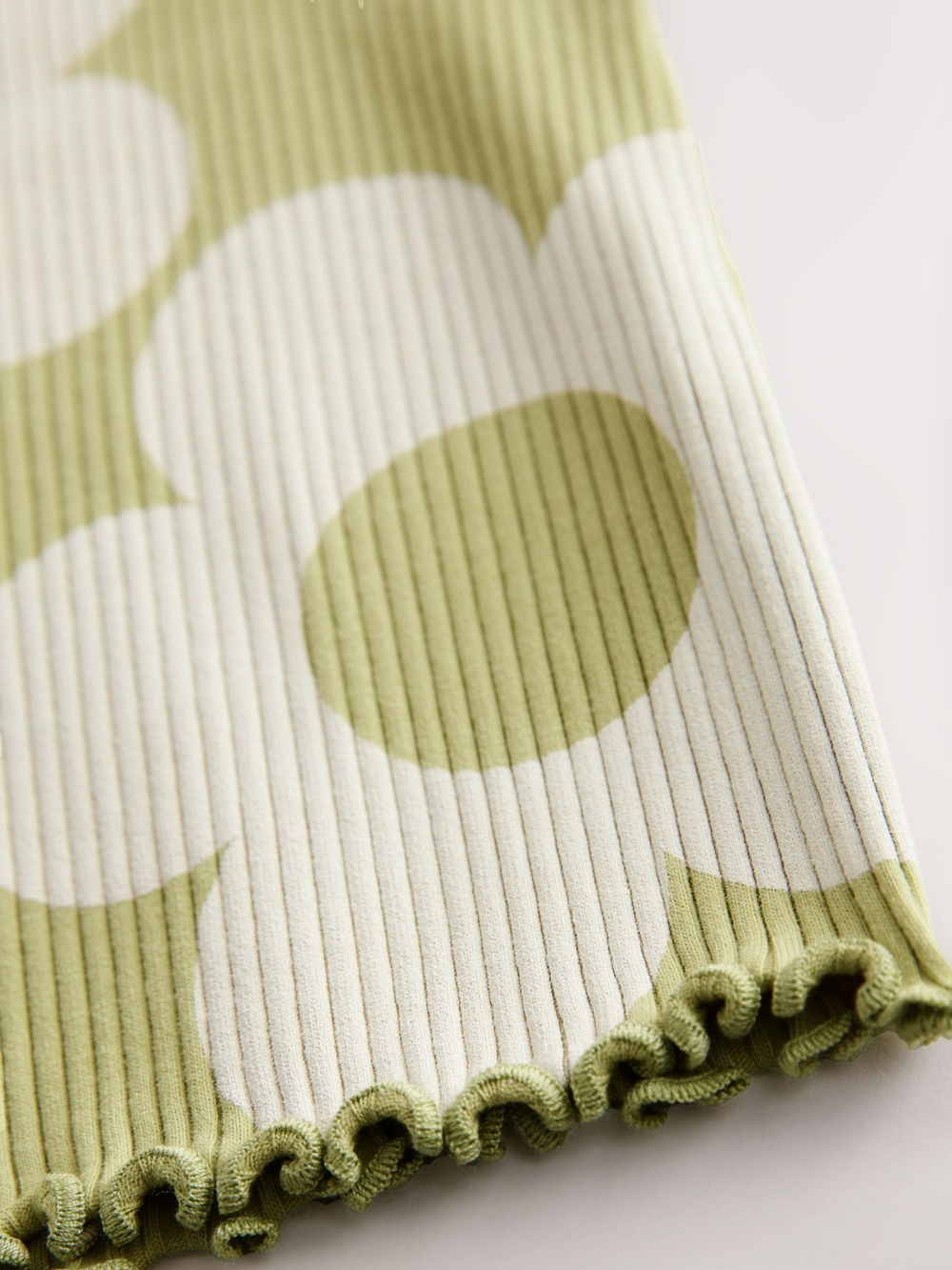 Лонгслив для девочки Next E46-547, Салатовый, Кремовый