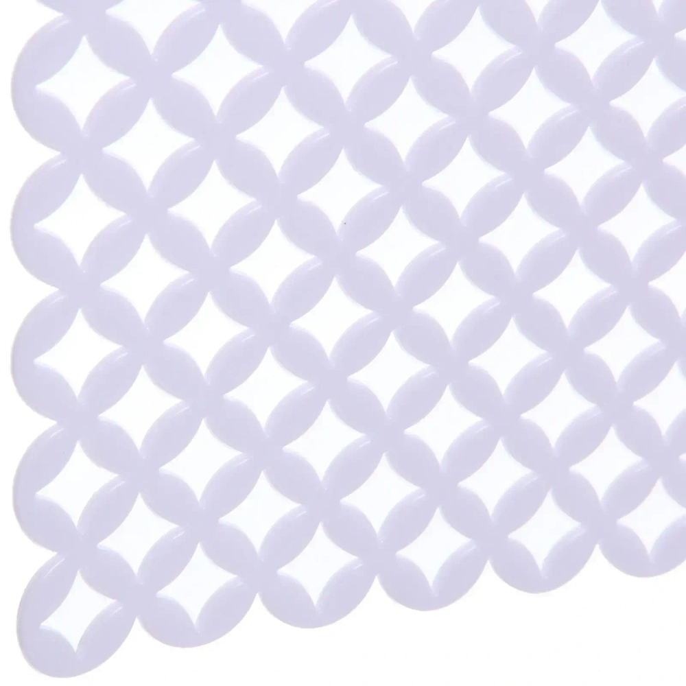 Коврик для раковины «Плетенка» 30*28см белый