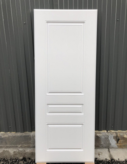 Входная металлическая дверь RеX (РЕКС) 13 Бетон тёмный / ФЛ-243 Силк сноу (белый матовый, без текстуры)