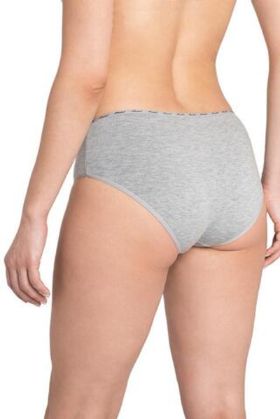 Трусики-слипы с широким бочком (Размер: M) (Цвет: серый меланж)