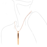 Золотистая подвеска-вибратор Genie Flirting Pen