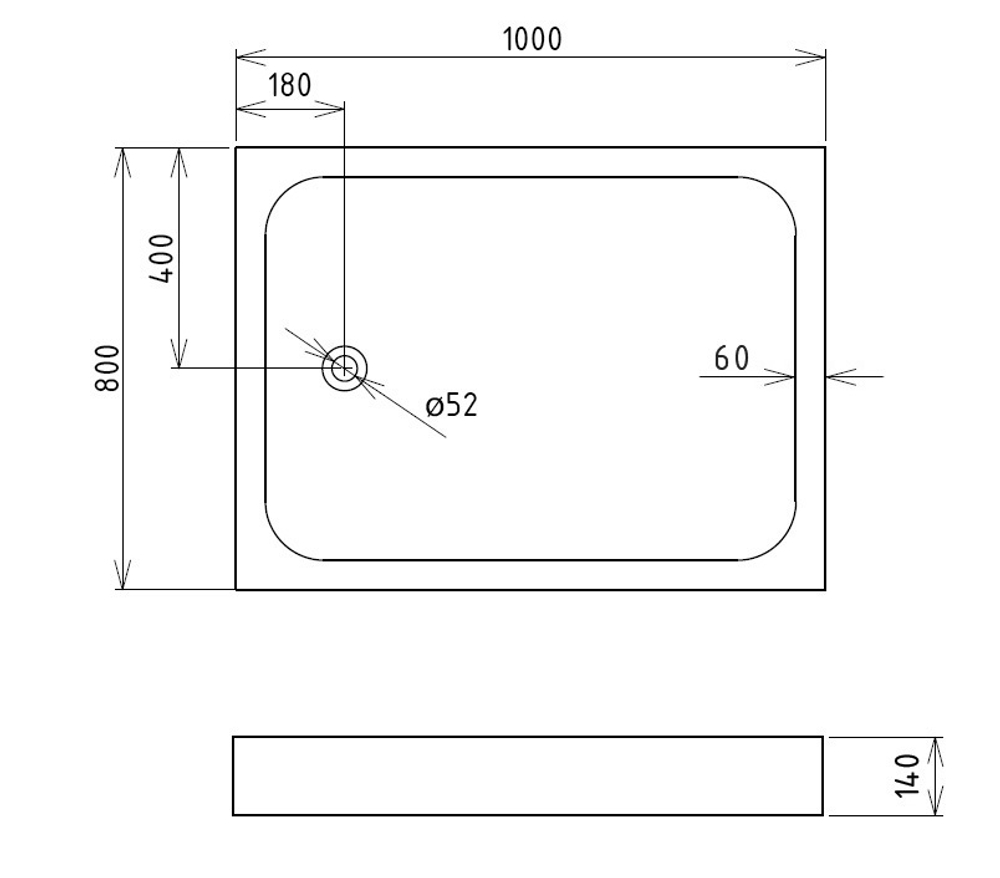 Душевой поддон Gemy ST15T