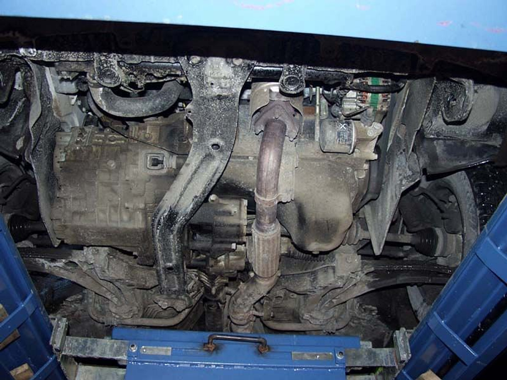 Защита картера и КПП Sheriff для Hyundai Santamo 1998-2002 арт.10.0256