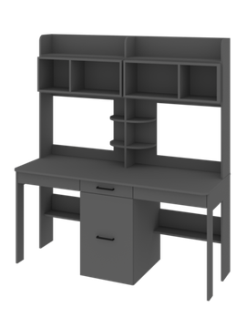 Стол письменный АРТ-ЛАВОРО-2 /1600*1800*603/ слива валлис / слива валлис