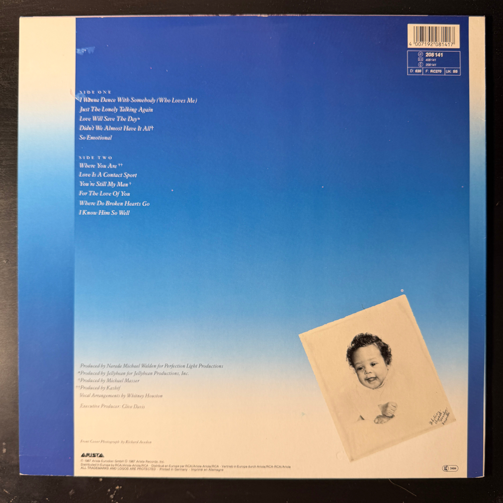 Виниловая пластинка Whitney Houston - Whitney LP