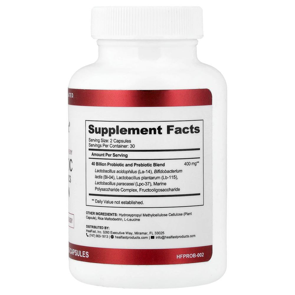 HealFast, пробиотик с пребиотиками, 60 капсул