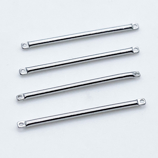 Коннектор Палочка, цвет серебро, размер 30*1,5 мм, цена за 1 шт