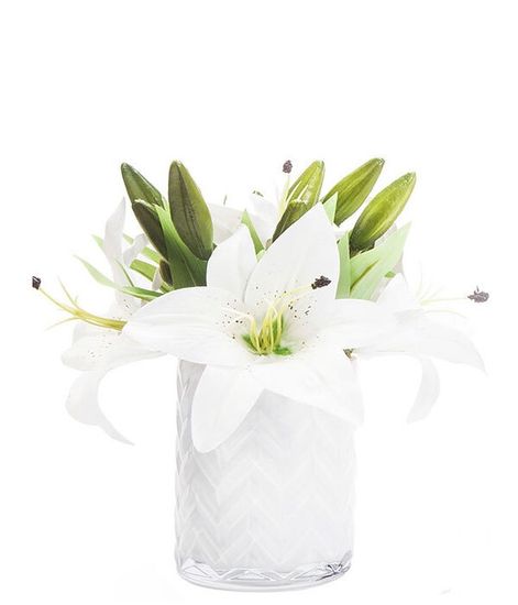 Букет белых лилий в вазе "ёлочка", Cote Noire