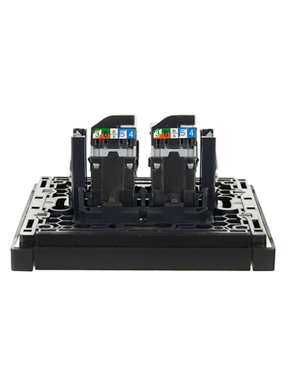 FORTE&PIANO Розетка компьютерная двойная RJ45 кат.5E FP133 черный IEK