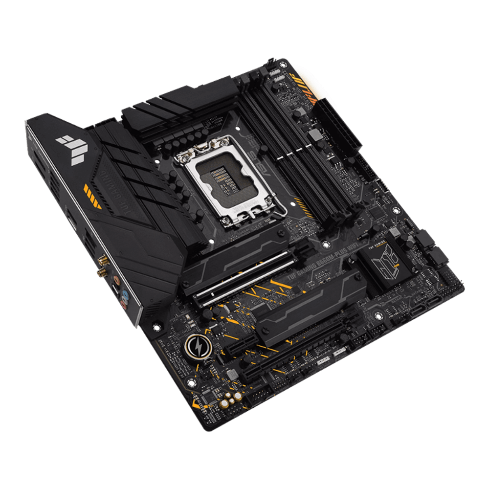 Материнская плата ASUS TUF GAMING B660M-PLUS WIFI, LGA1700 4xDDR5 4xSATA3 RAID 2xM.2 HDMI DP mATX