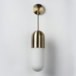 690611 Бра RAMO 1х40W E27 БРОНЗА/БЕЛЫЙ