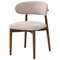 Стул Ando бежевый, ножки орех