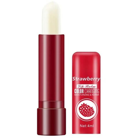 Бальзам-тинт для губ с экстрактом клубники Aichun Beauty Strawberry Color Change Lip Balm, 4мл