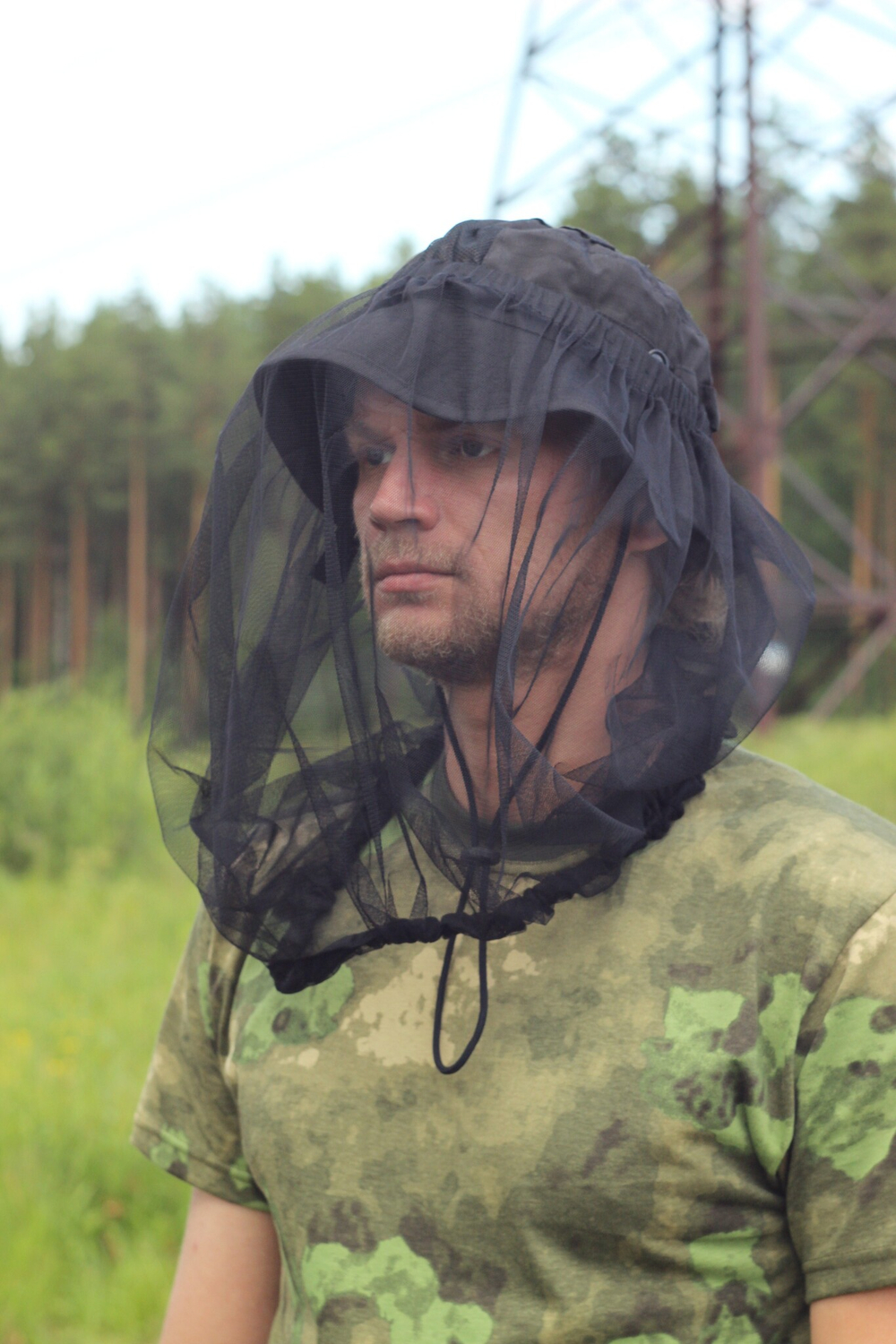 Панама/сетка ЧЕРНАЯ