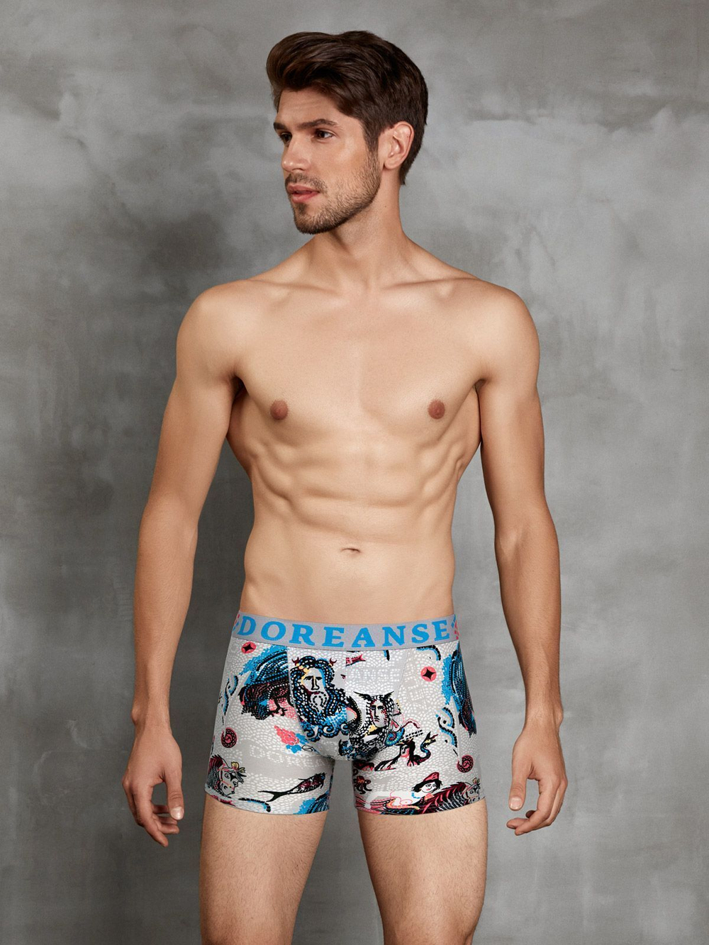 Мужские трусы-боксеры Doreanse Zeugma (Размер: S) (Цвет: серый)
