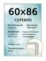 Металлическая рамка для постера 60х86 см