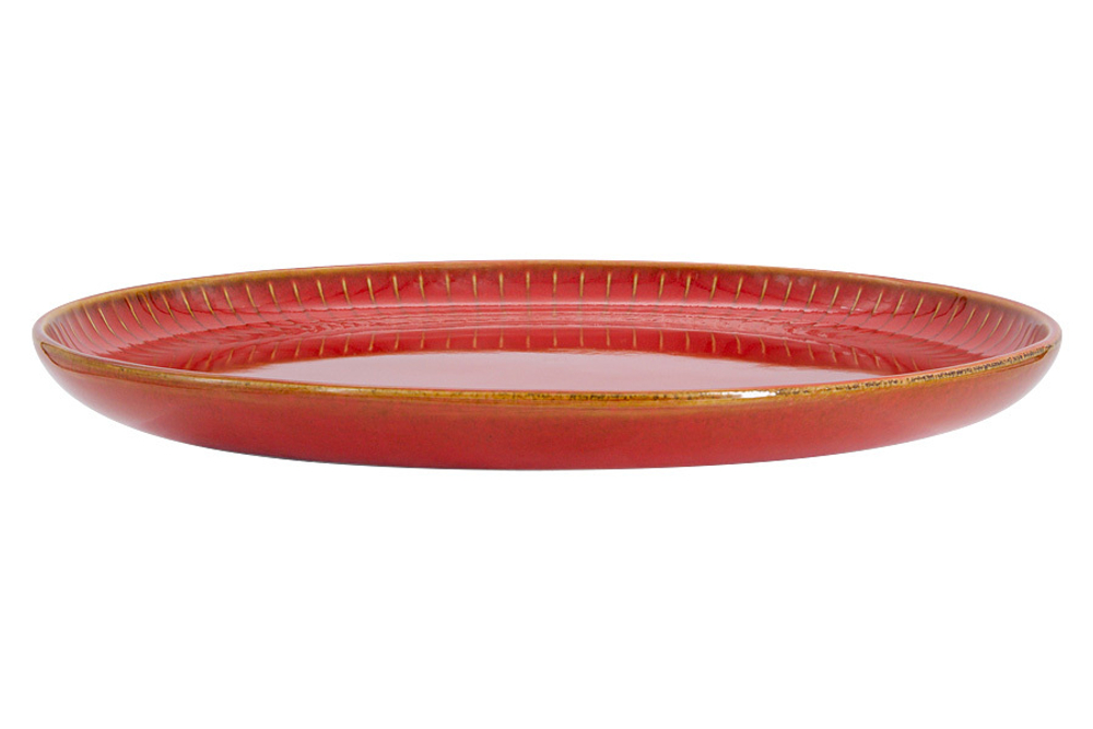 Тарелка обеденная 28см Home & Style Comet терракота